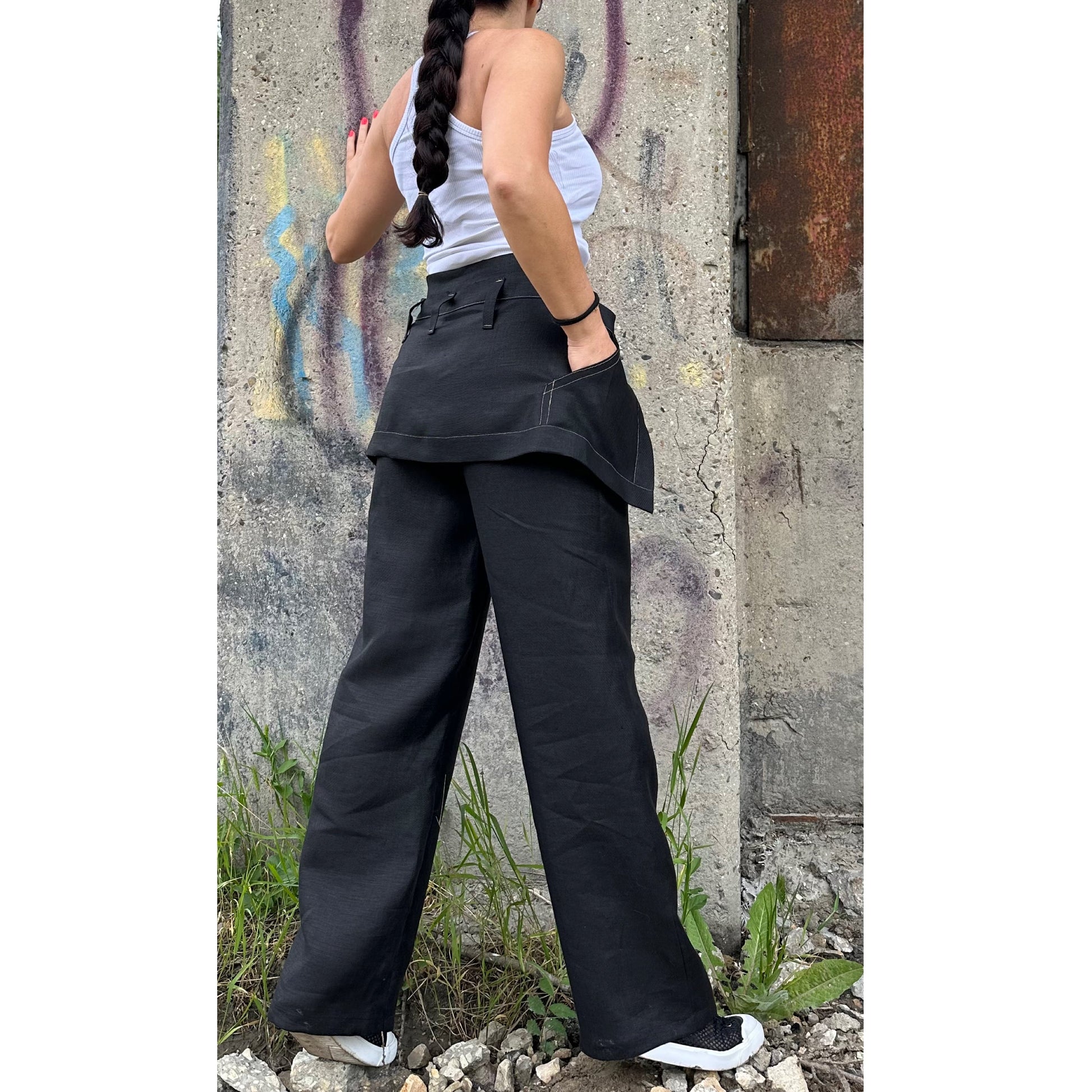 New Extravagant Linen Pants - Handmade clothing from AngelBySilvia - Top Designer Brands 