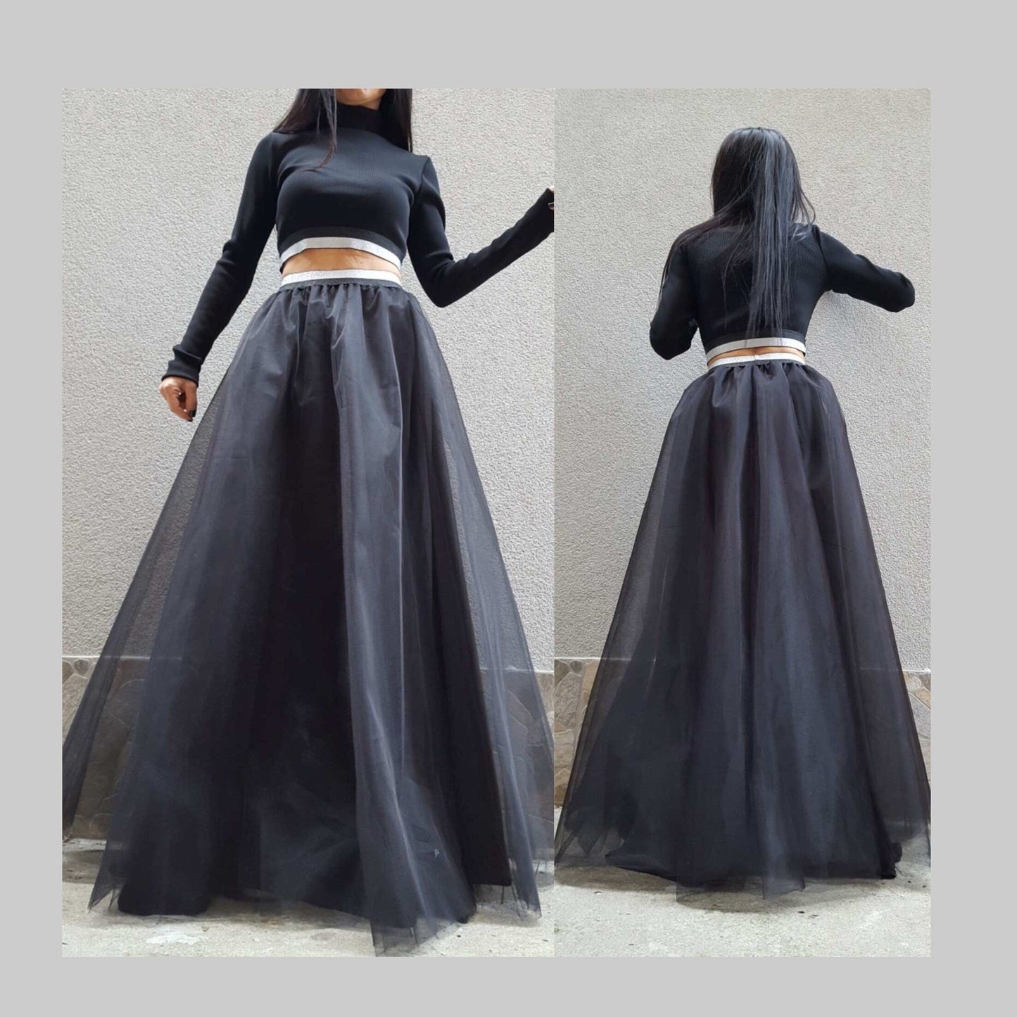 ROYAL Black Skirt - Handmade clothing from AngelBySilvia - Top Designer Brands 
