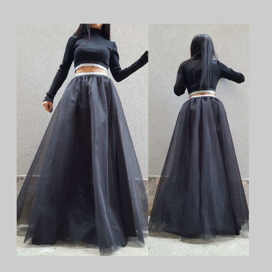 ROYAL Black Skirt - Handmade clothing from AngelBySilvia - Top Designer Brands 