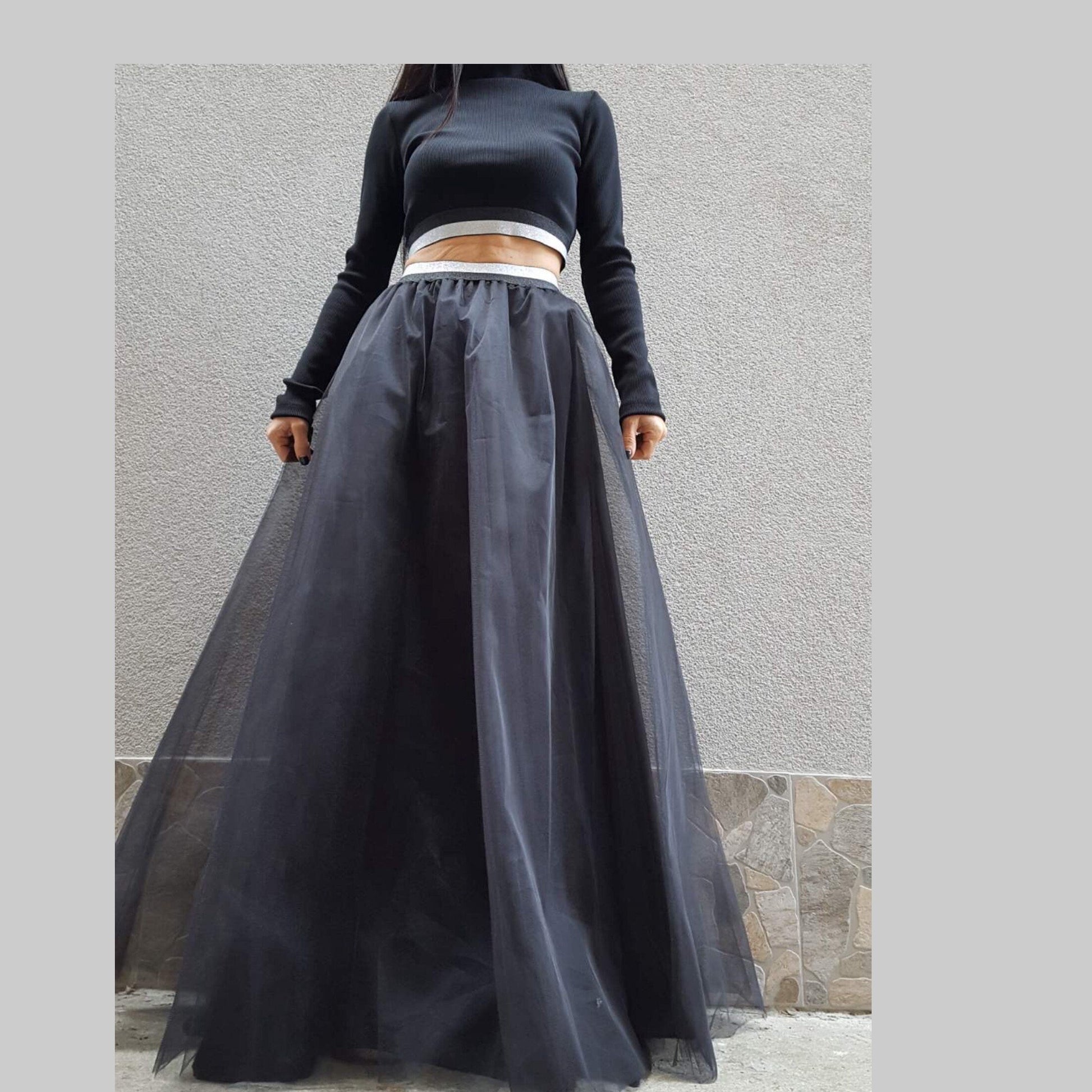 ROYAL Black Skirt - Handmade clothing from AngelBySilvia - Top Designer Brands 