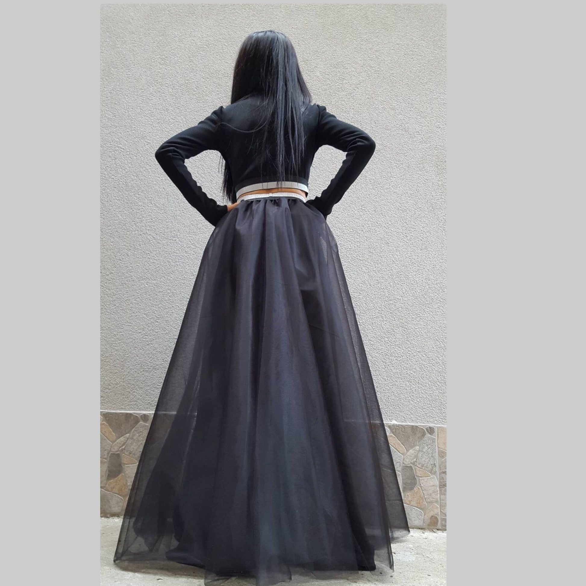 ROYAL Black Skirt - Handmade clothing from AngelBySilvia - Top Designer Brands 