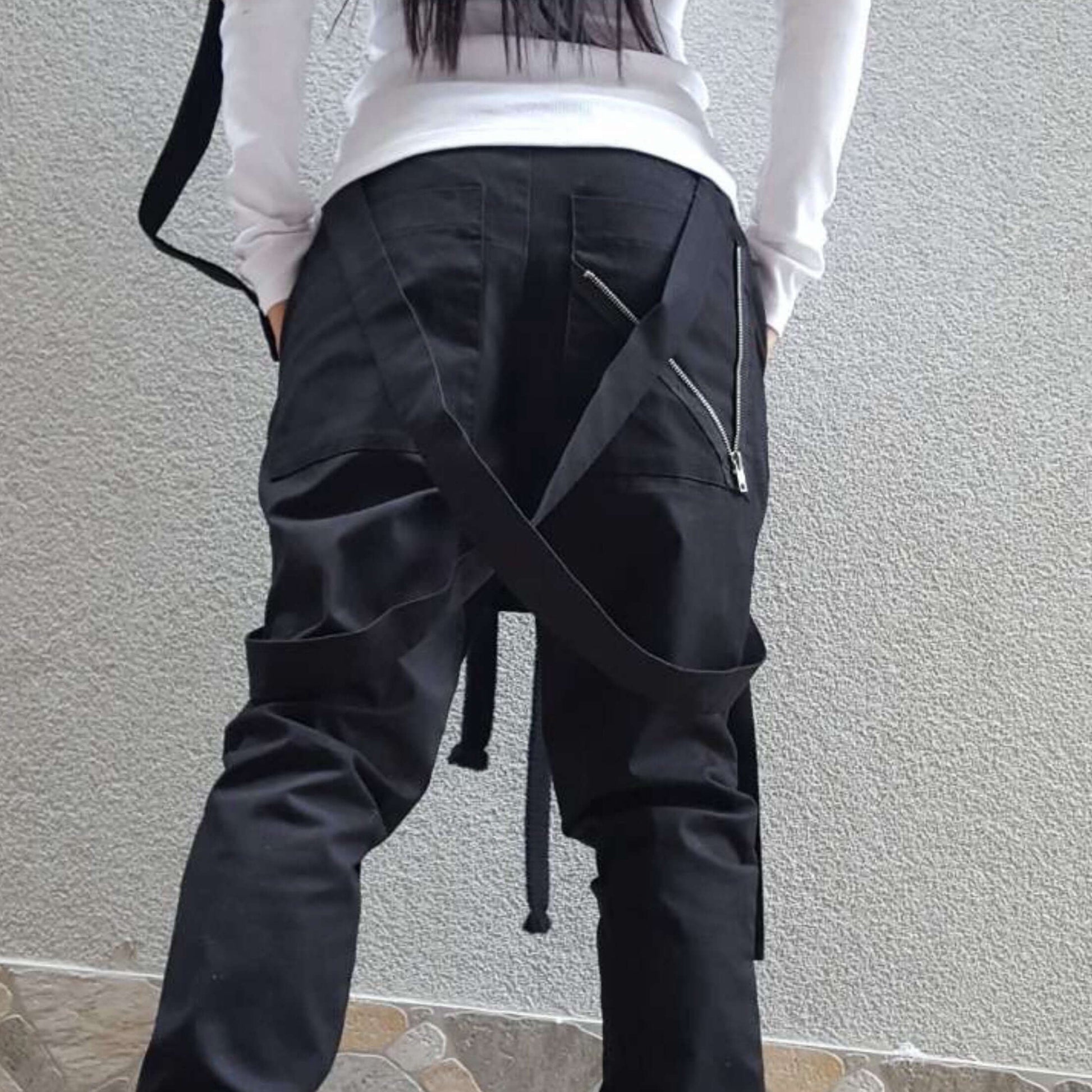 Loose Asymmetric Pants - Handmade clothing from AngelBySilvia - Top Designer Brands 