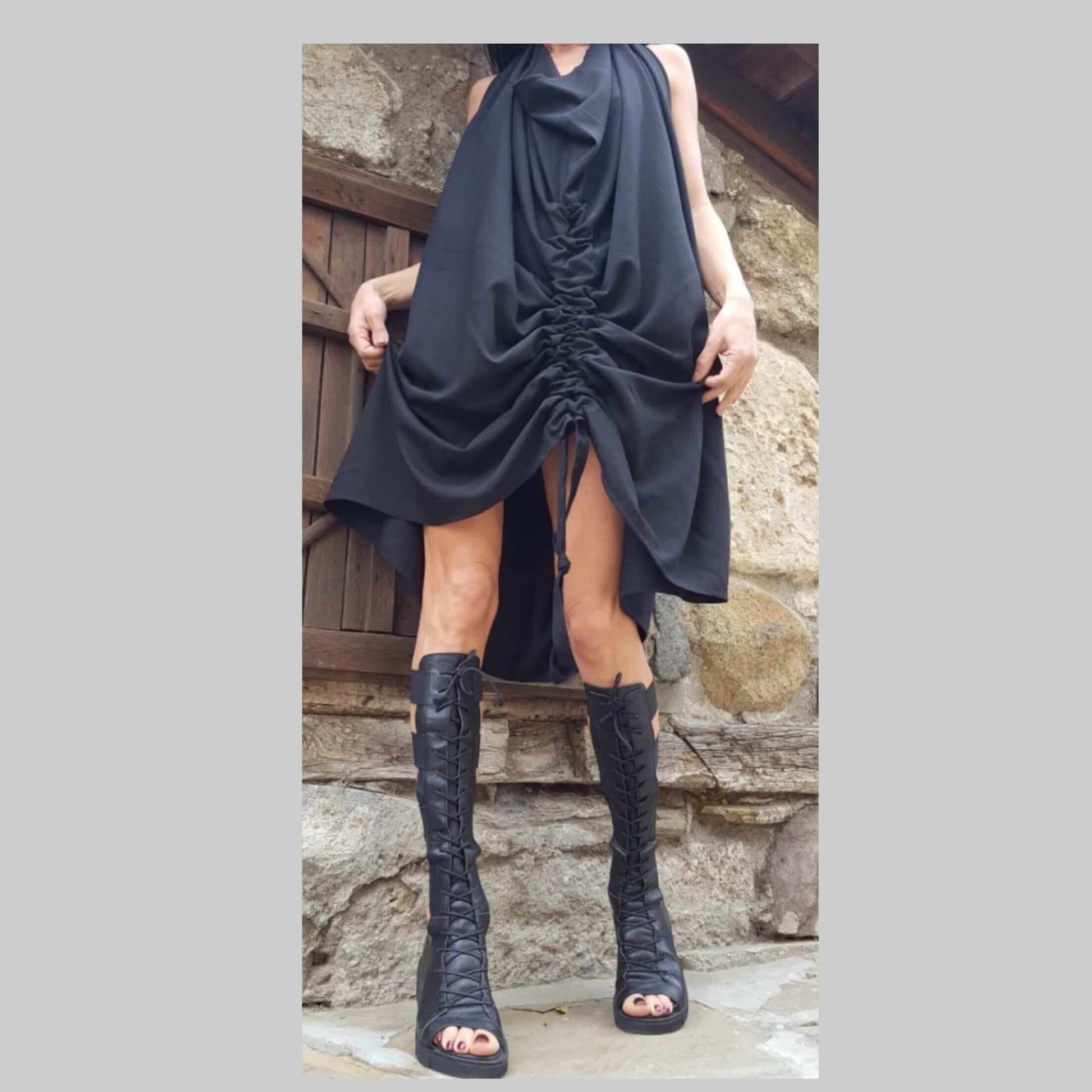 Extravagant Tunic With Bare Back - Handmade clothing from AngelBySilvia - Top Designer Brands 