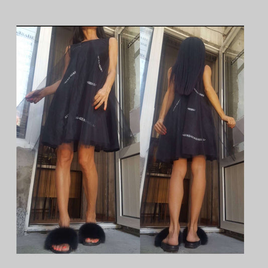 Black Loose Everyday  Dress - Handmade clothing from AngelBySilvia - Top Designer Brands 