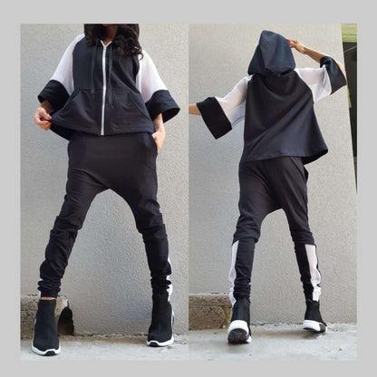 Black White Loose Set - Handmade clothing from AngelBySilvia - Top Designer Brands 