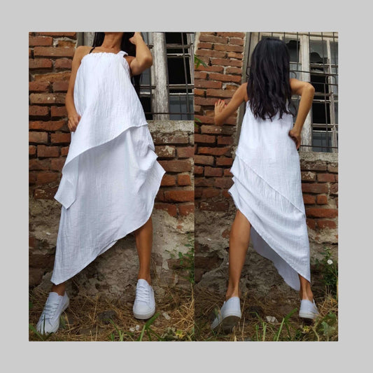 Extravagant White Dress - Handmade clothing from AngelBySilvia - Top Designer Brands 