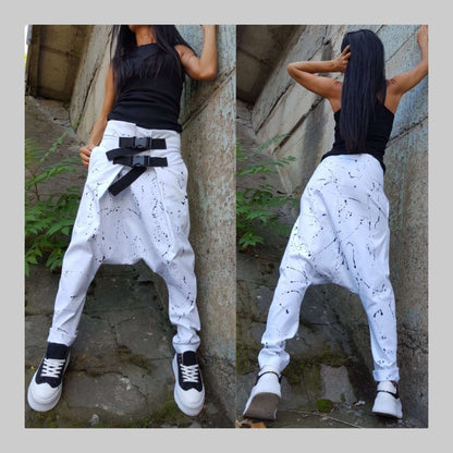 Drop Crotch Women Pants - Handmade clothing from AngelBySilvia - Top Designer Brands 
