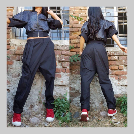 Loose Cotton Pants - Handmade clothing from AngelBySilvia - Top Designer Brands 