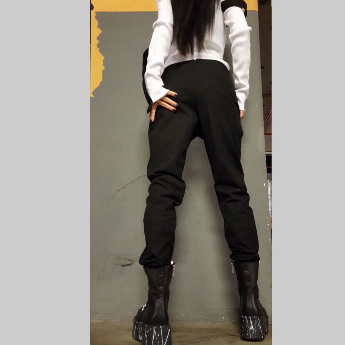 Urban Women Black Pants - Handmade clothing from AngelBySilvia - Top Designer Brands 