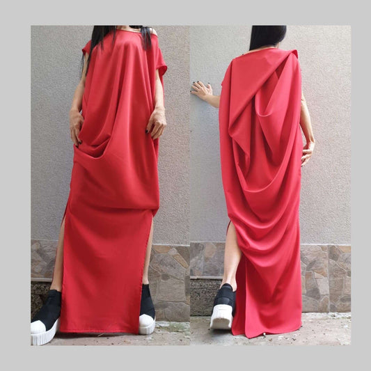 Extravagant Women Red Dress - Handmade clothing from AngelBySilvia - Top Designer Brands 