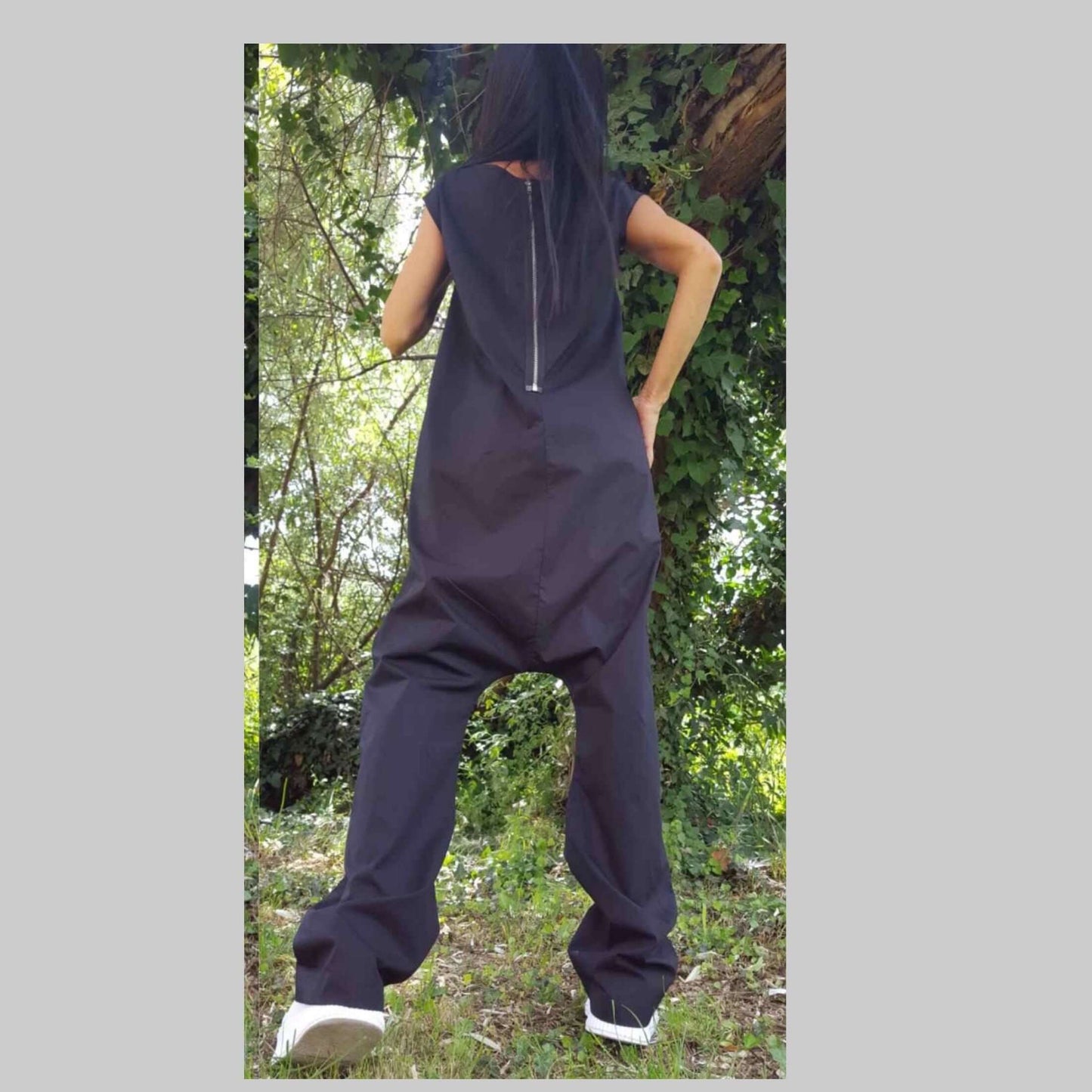 Black Harem Jumpsuit - Handmade clothing from AngelBySilvia - Top Designer Brands 