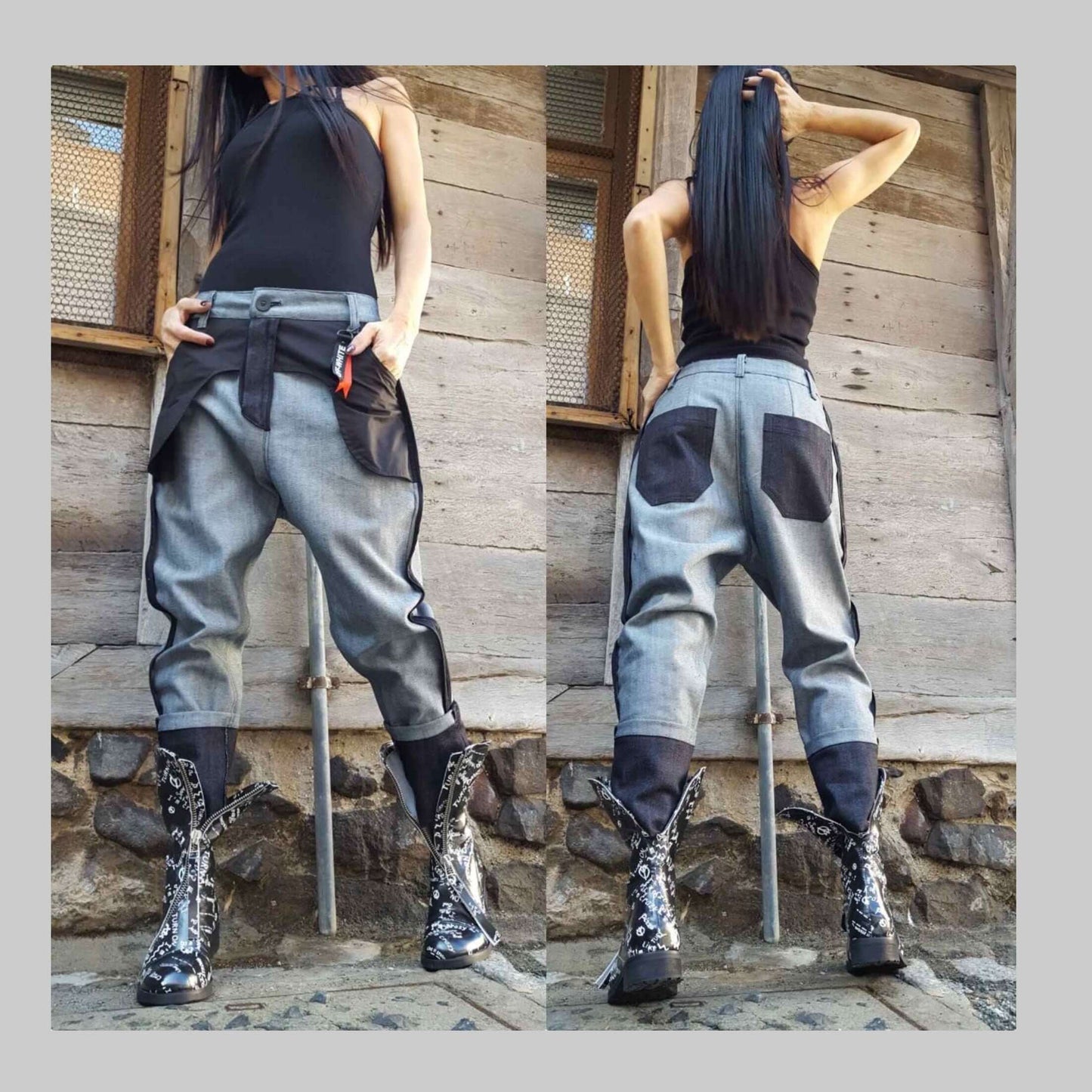 Extravagant Women Jeans - Handmade clothing from AngelBySilvia - Top Designer Brands 