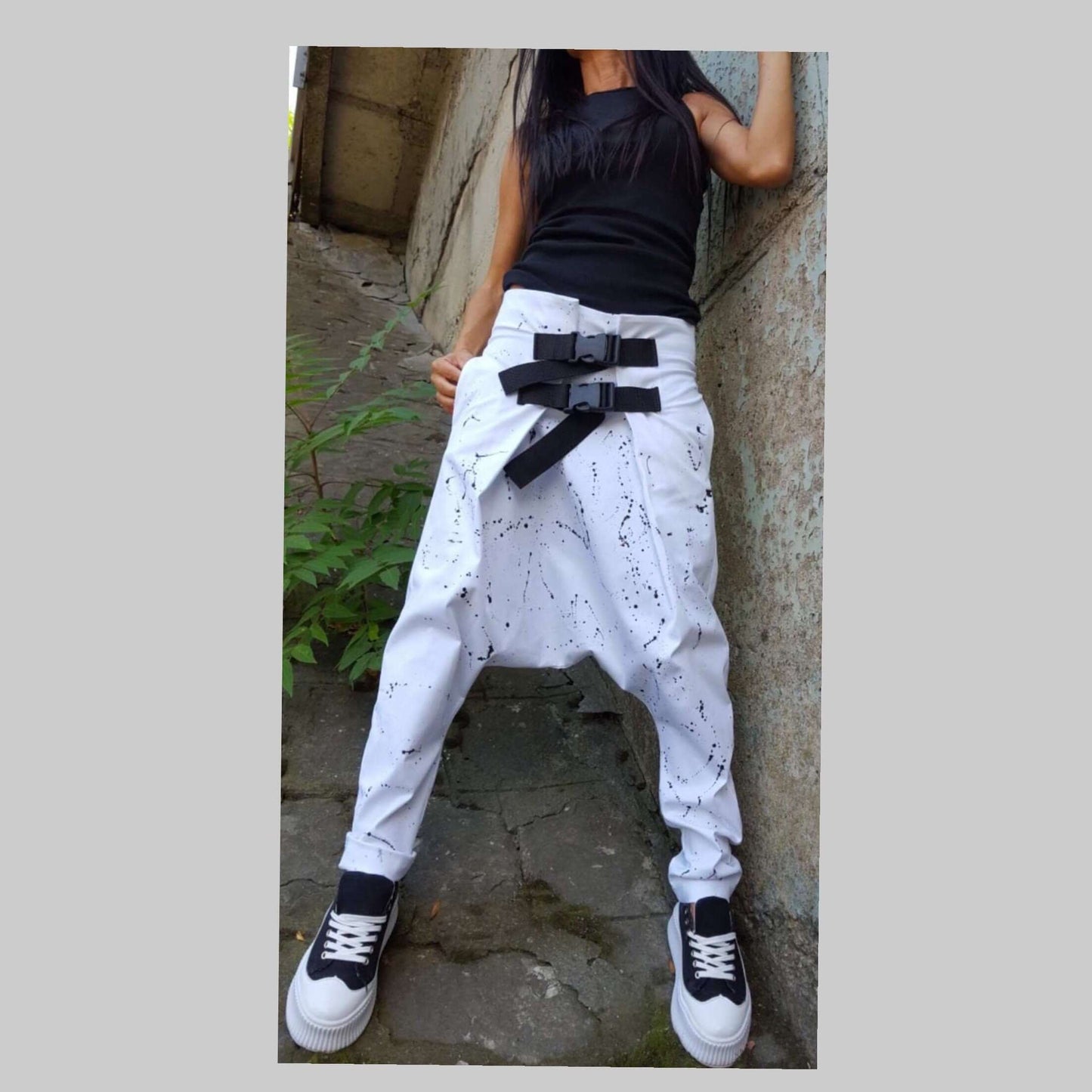 Drop Crotch Women Pants - Handmade clothing from AngelBySilvia - Top Designer Brands 