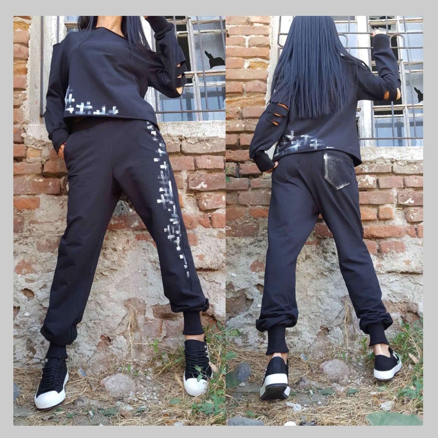Hand Painted Set - Handmade clothing from AngelBySilvia - Top Designer Brands 