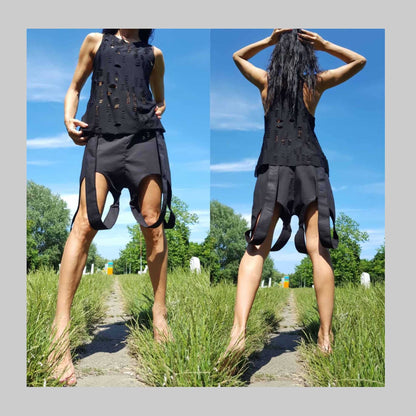 Extravagant Cotton Pants - Handmade clothing from AngelBySilvia - Top Designer Brands 