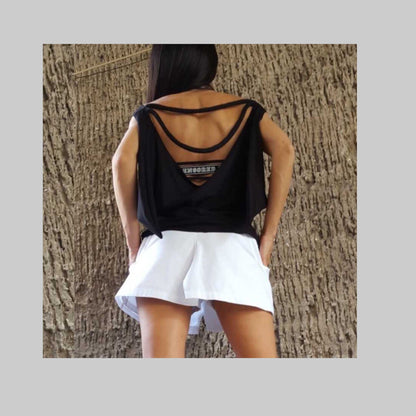 Open Back Top - Handmade clothing from AngelBySilvia - Top Designer Brands 