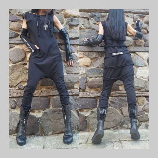Gothic Slim Fit Jumpsuit - Handmade clothing from AngelBySilvia - Top Designer Brands 