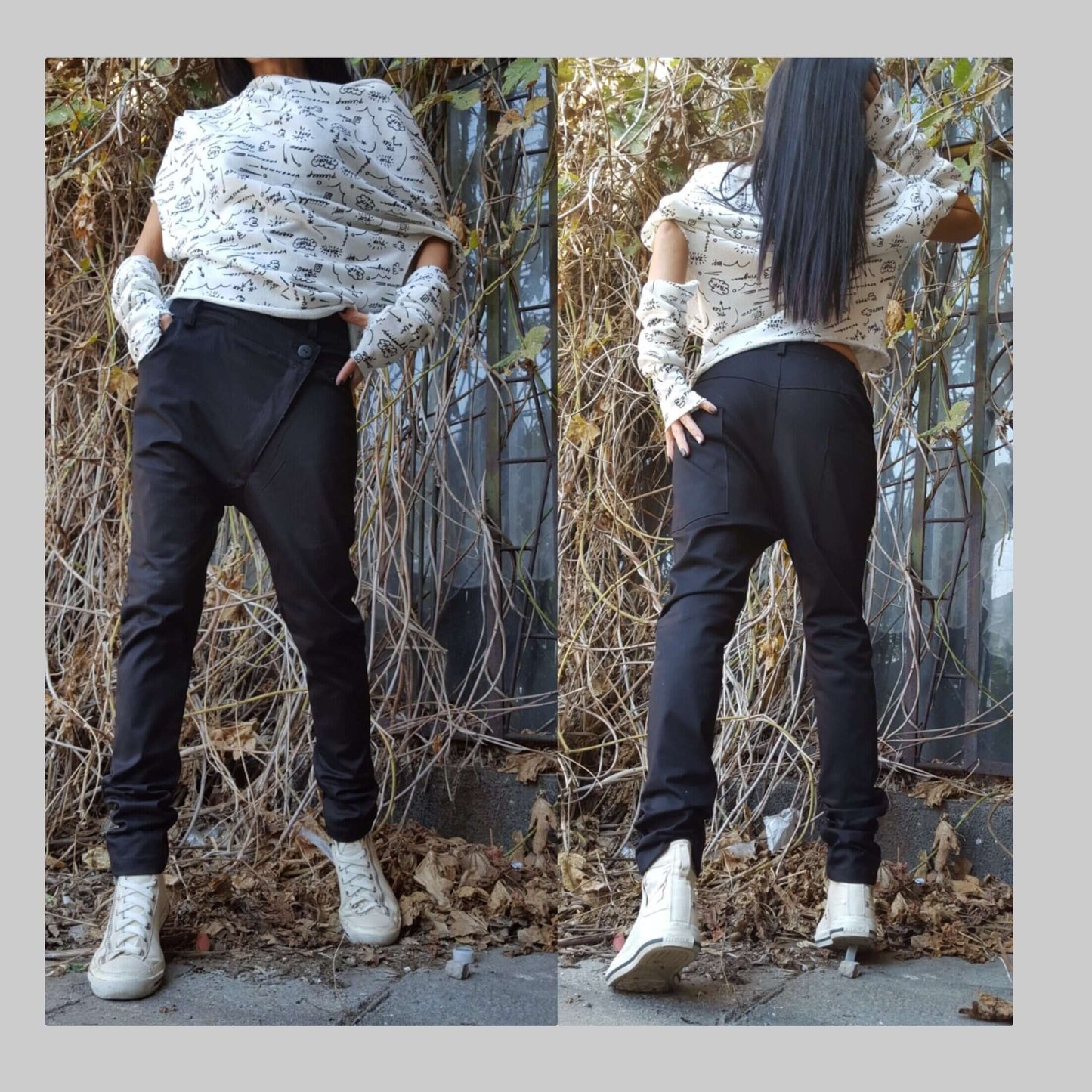 Comfortable Cotton Pants - Handmade clothing from AngelBySilvia - Top Designer Brands 