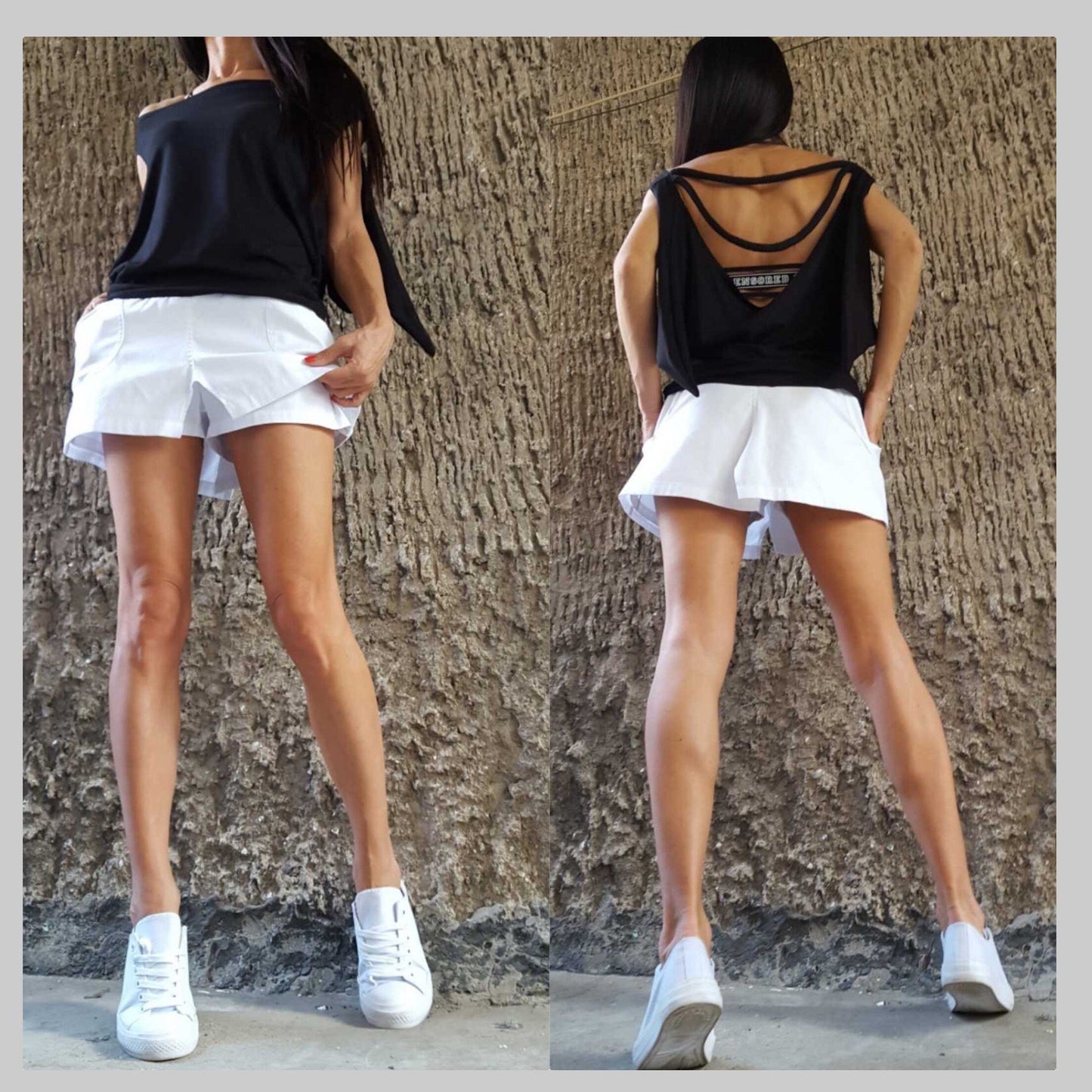 Open Back Top - Handmade clothing from AngelBySilvia - Top Designer Brands 