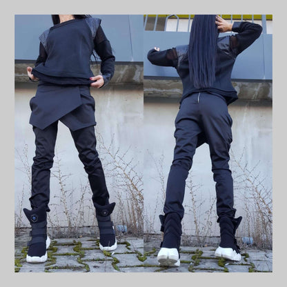 Extravagant Black Pants - Handmade clothing from AngelBySilvia - Top Designer Brands 