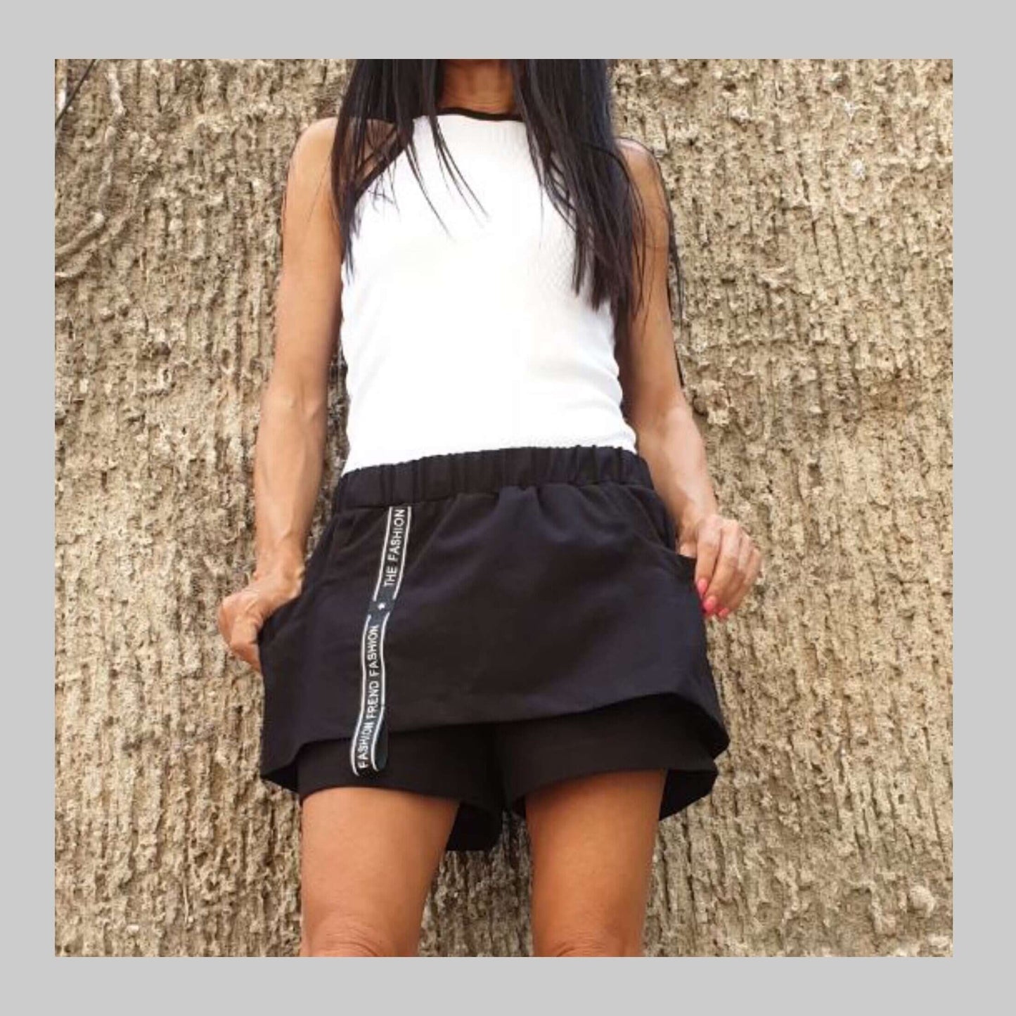 Linen Pants Skirt - Handmade clothing from AngelBySilvia - Top Designer Brands 