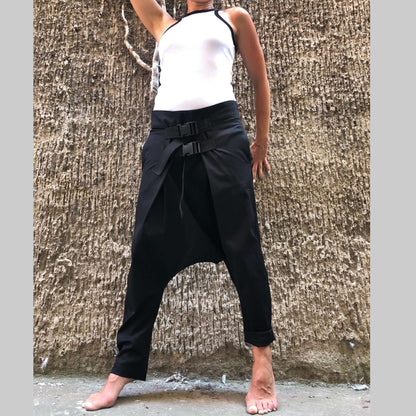 Extravagant Black Trousers - Handmade clothing from AngelBySilvia - Top Designer Brands 