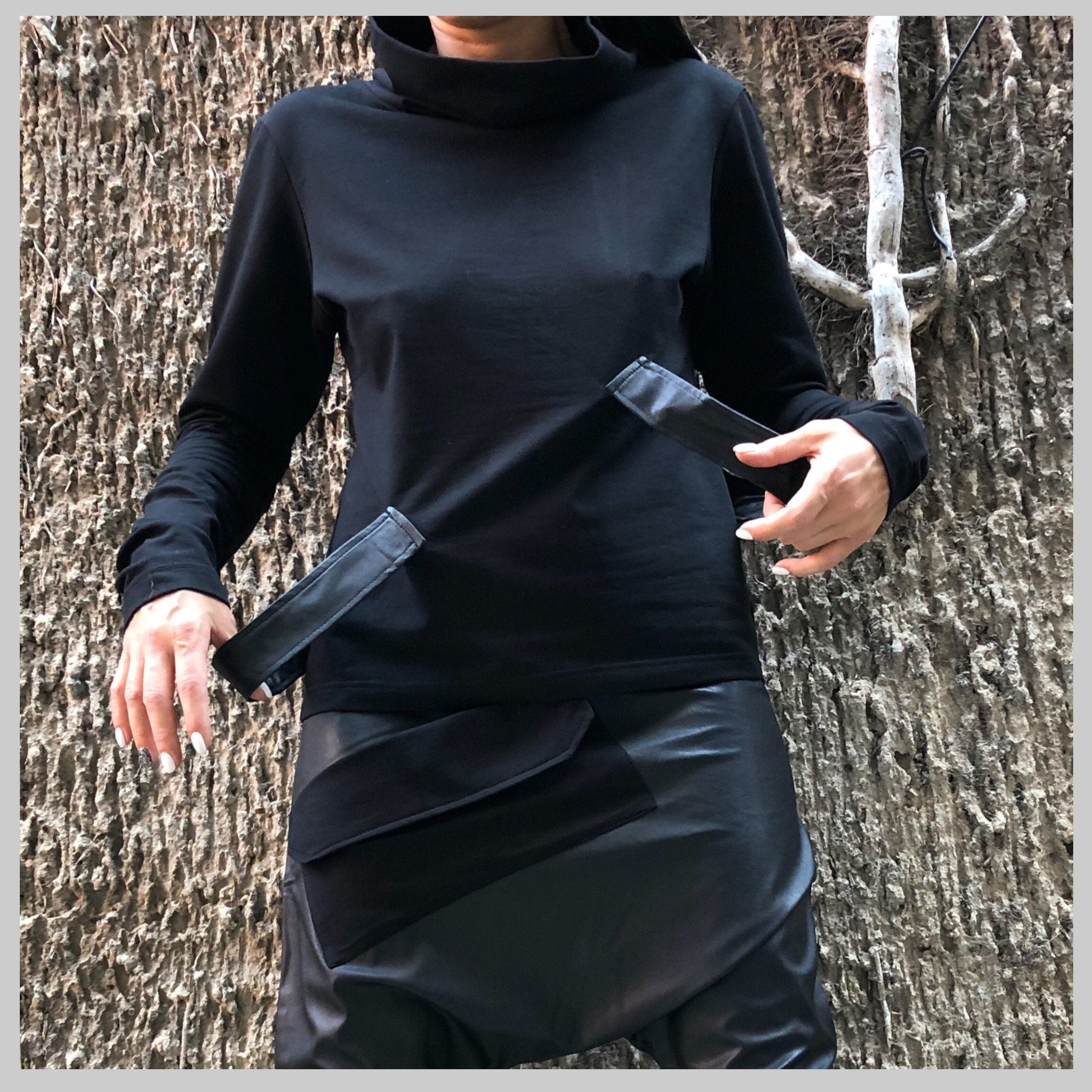 Turtleneck Top - Handmade clothing from AngelBySilvia - Top Designer Brands 