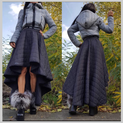Extravagant Asymmetric Skirt - Handmade clothing from AngelBySilvia - Top Designer Brands 