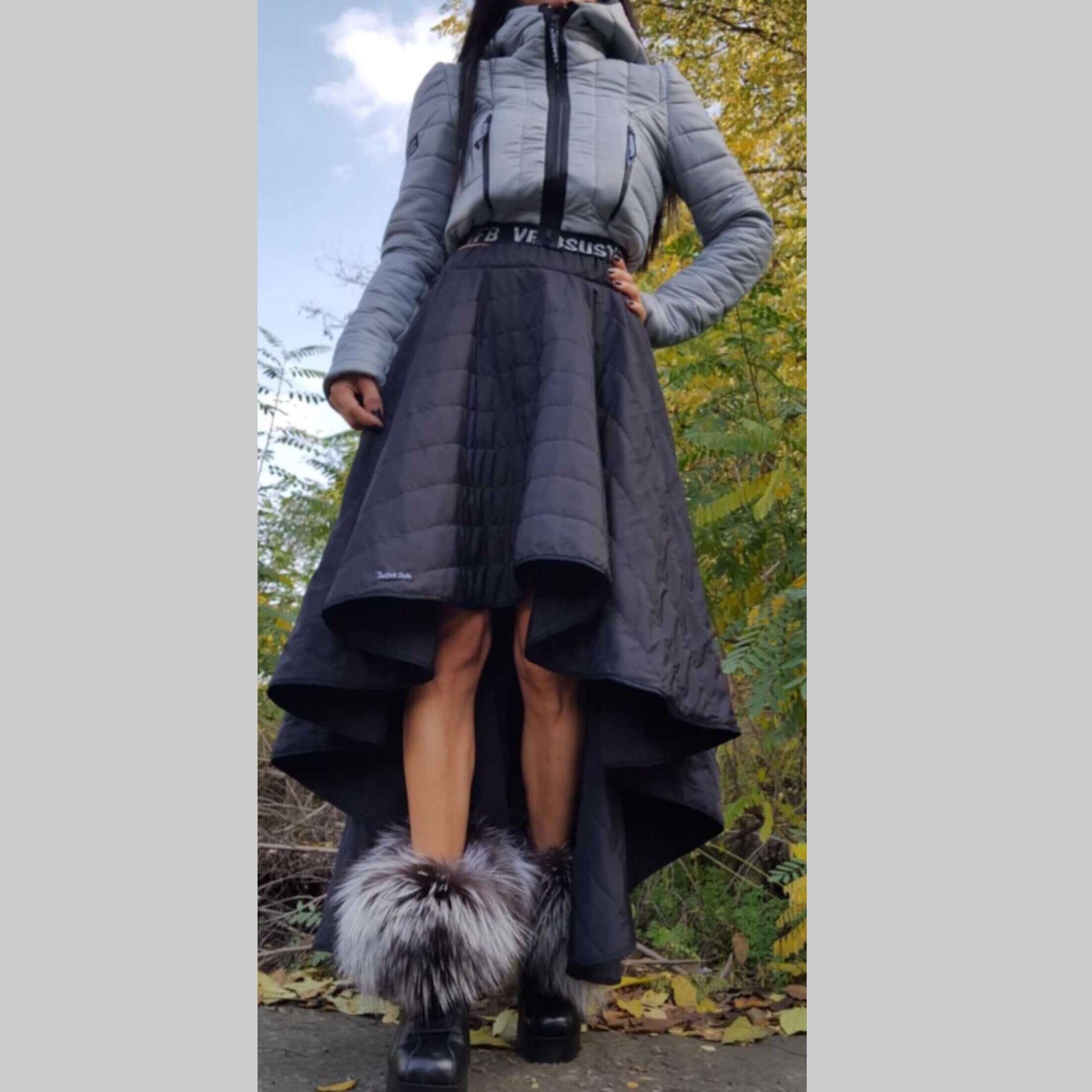 Extravagant Asymmetric Skirt - Handmade clothing from AngelBySilvia - Top Designer Brands 