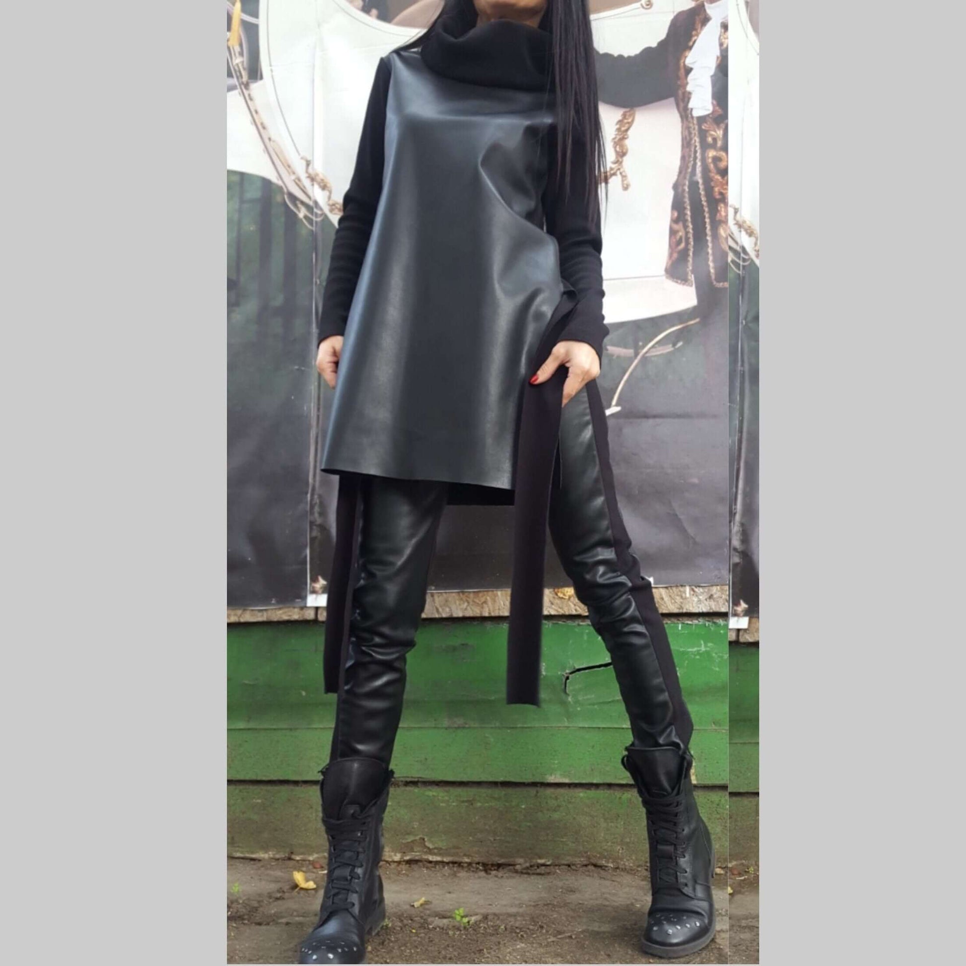 Extravagant Eco Leather Set - Handmade clothing from AngelBySilvia - Top Designer Brands 