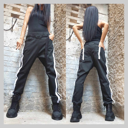 Drop Crotch Long Pants - Handmade clothing from AngelBySilvia - Top Designer Brands 