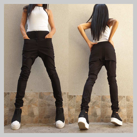 Outer Pockets Women Pants - Handmade clothing from AngelBySilvia - Top Designer Brands 