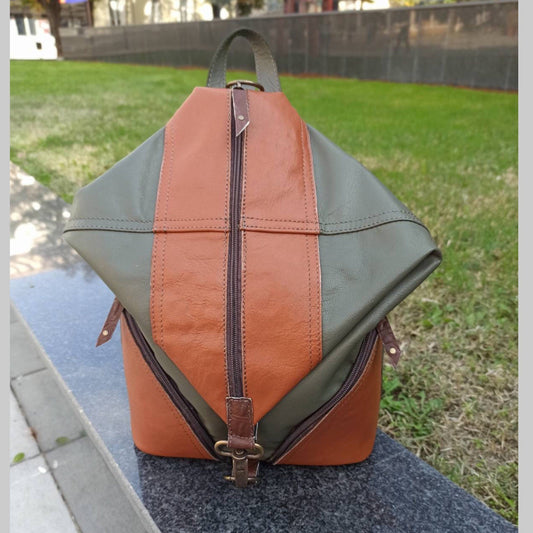 Zipper Satchel Best City Backpack - Handmade clothing from AngelBySilvia - Top Designer Brands 
