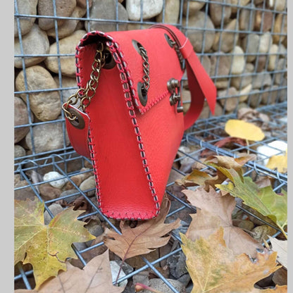 High Quality Red Leather Bag - Handmade clothing from AngelBySilvia - Top Designer Brands 