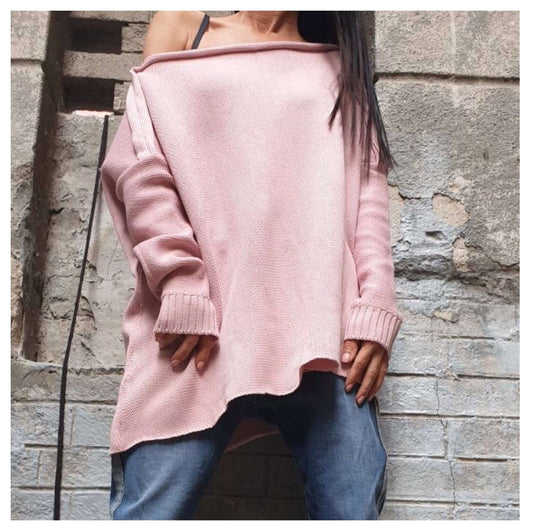 Casual Comfortable Wool Sweater - Handmade clothing from AngelBySilvia - Top Designer Brands 