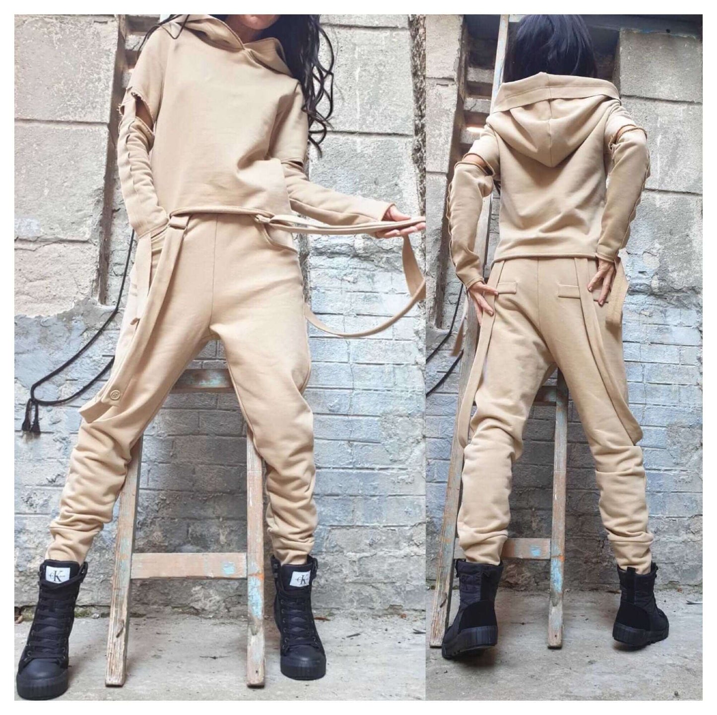 Extravagant Warm Soft Cotton Tracksuit - Handmade clothing from AngelBySilvia - Top Designer Brands 