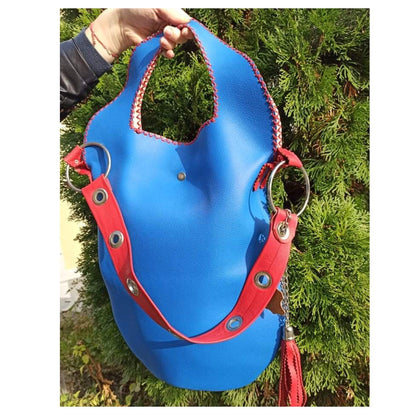 Two-faced Genuine Leather Bag - Handmade clothing from AngelBySilvia - Top Designer Brands 
