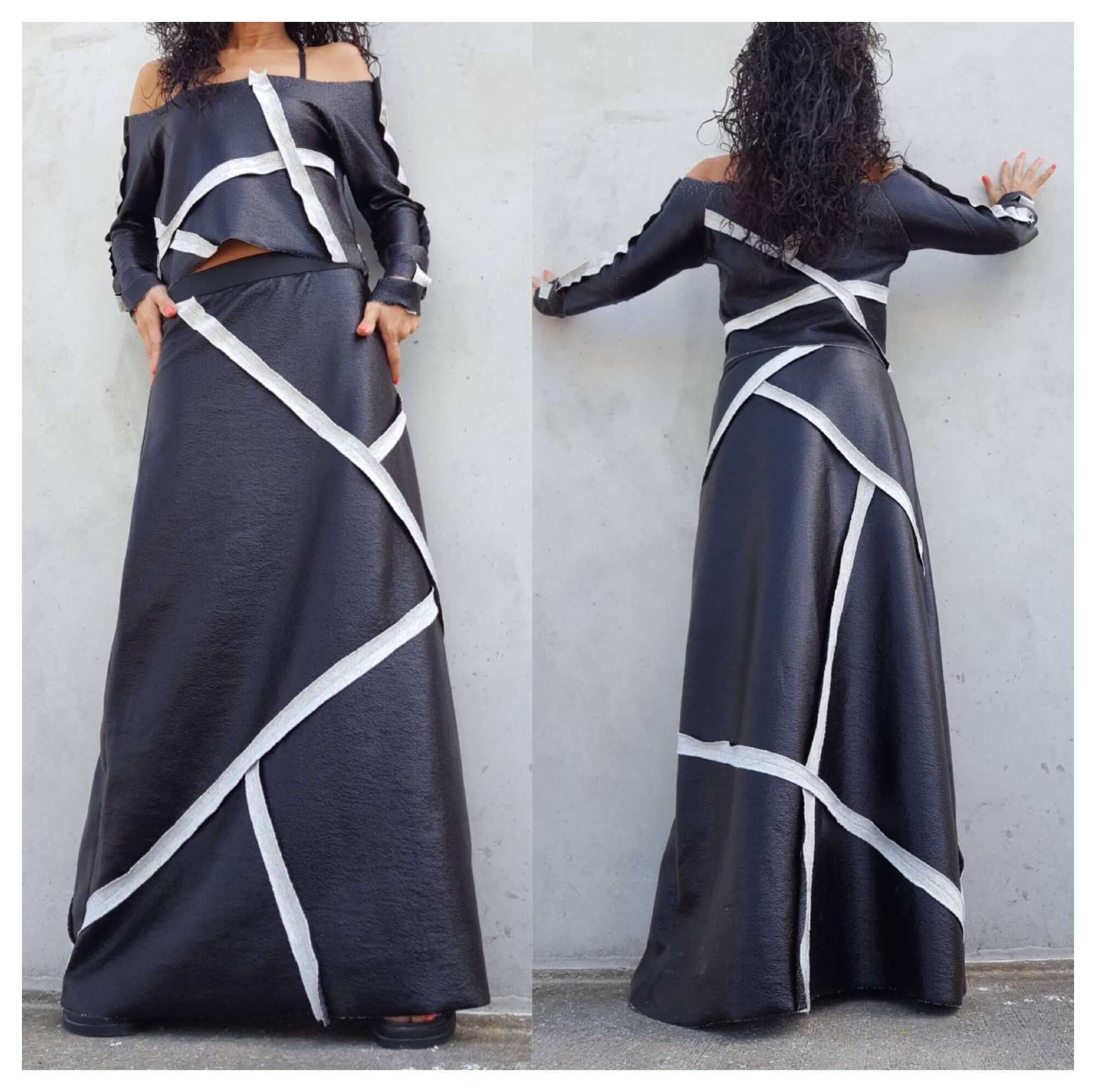 Extravagant Eco Leather Set - Handmade clothing from AngelBySilvia - Top Designer Brands 
