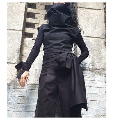 Woman Black Shirt - Handmade clothing from AngelBySilvia - Top Designer Brands 