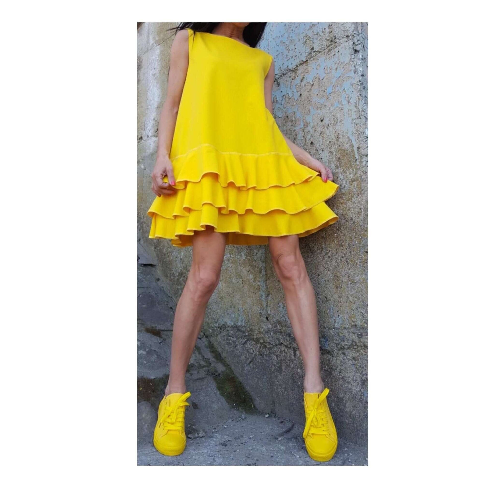 Maxi Ruffle Dress - Handmade clothing from AngelBySilvia - Top Designer Brands 