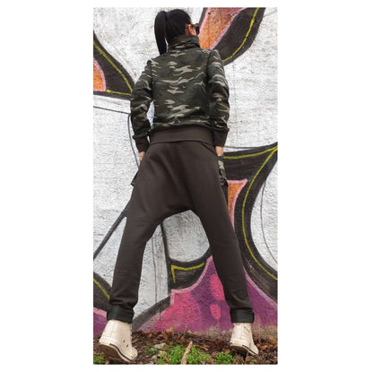 Green Camouflage Everyday Outwear Women Tracksuit - Handmade clothing from AngelBySilvia - Top Designer Brands 