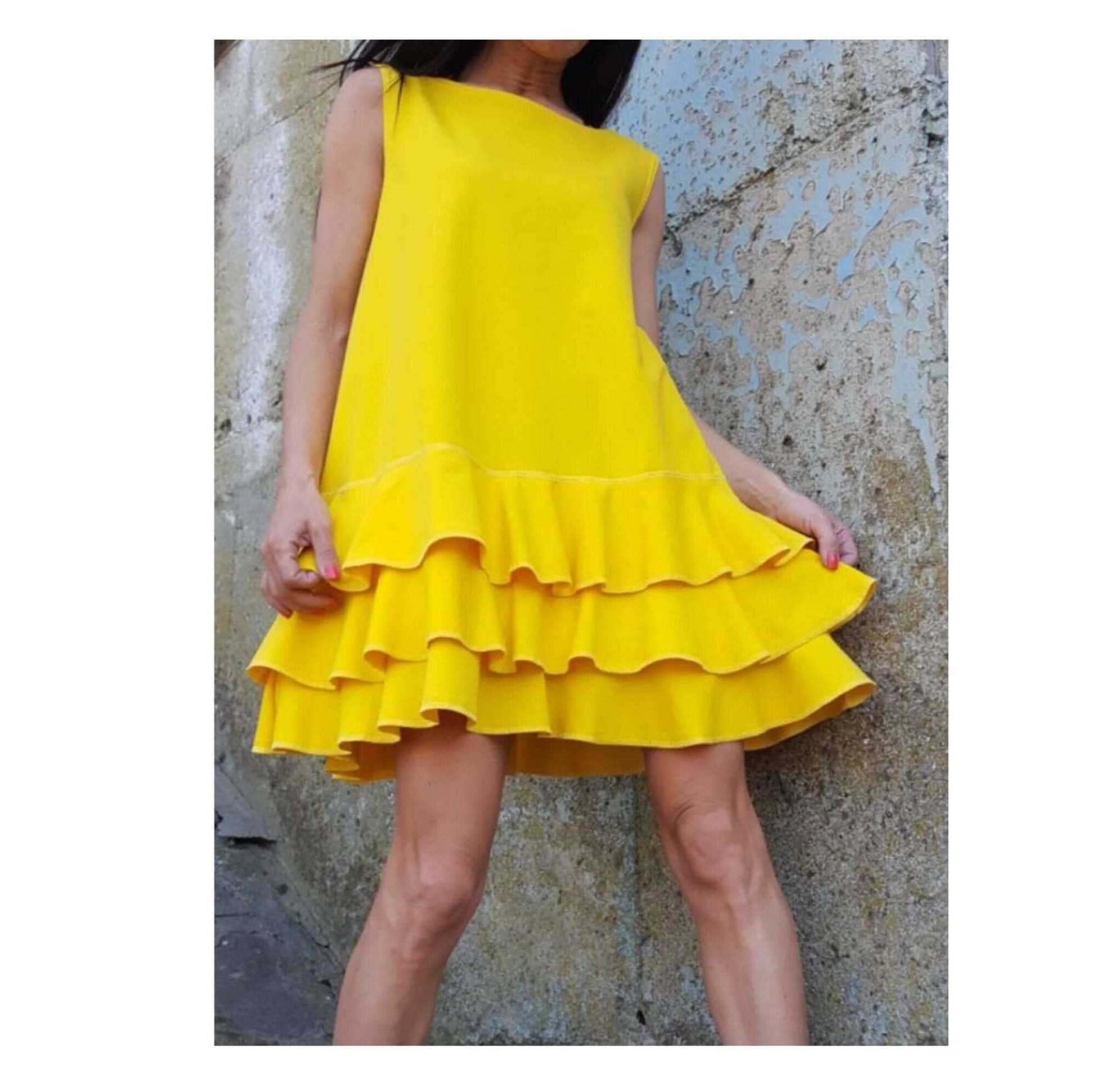 Maxi Ruffle Dress - Handmade clothing from AngelBySilvia - Top Designer Brands 