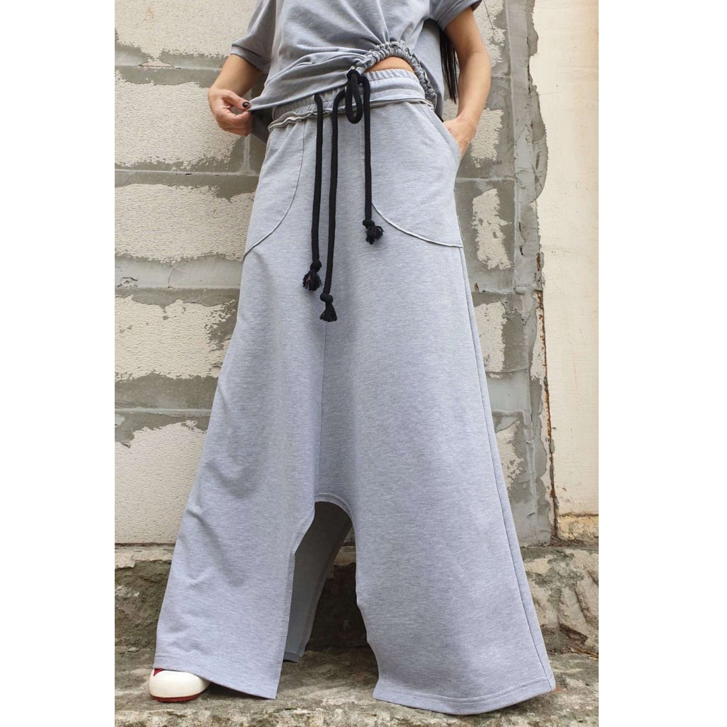 Casual Comfortable Long Cotton Skirt - Handmade clothing from AngelBySilvia - Top Designer Brands 