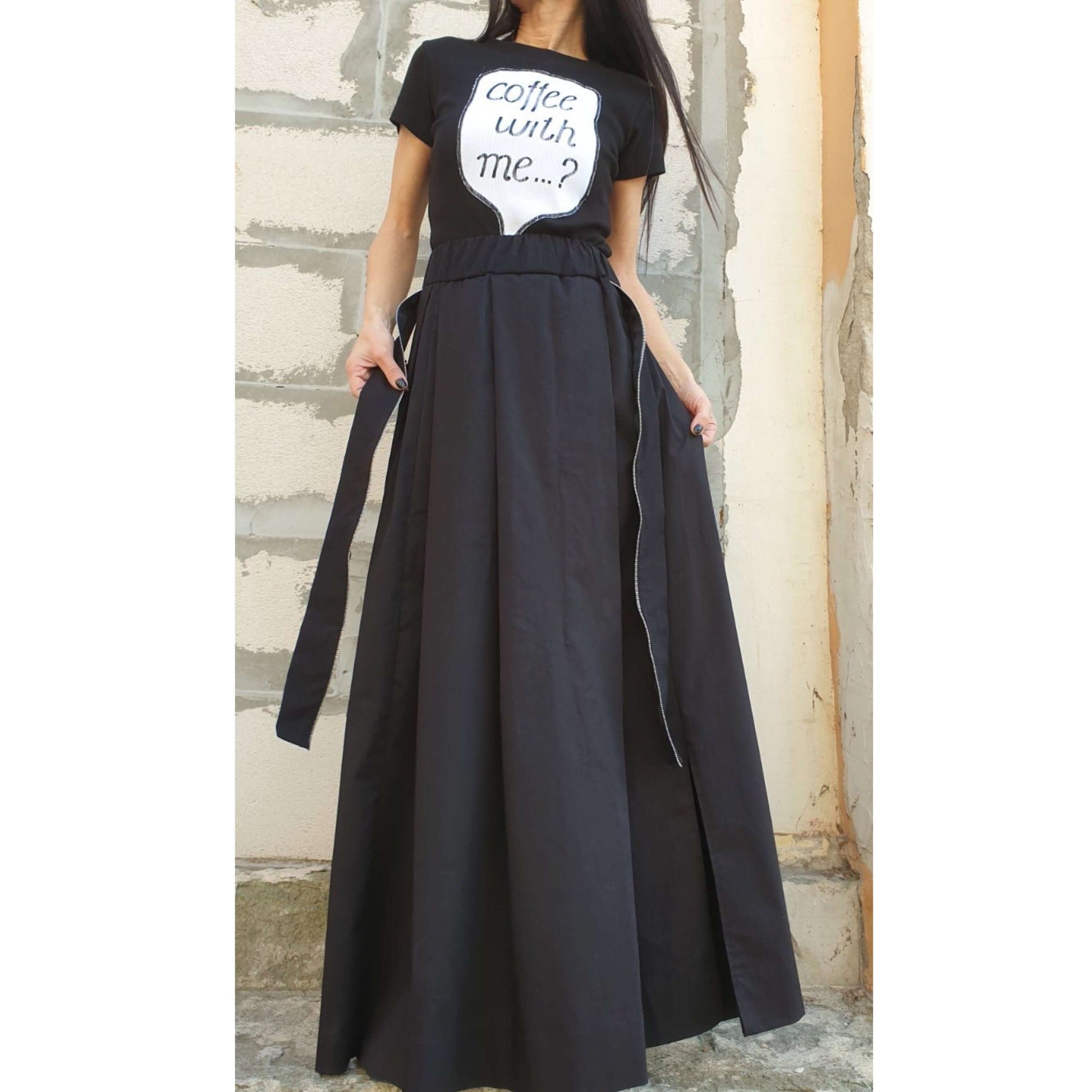 High Waist Gothic Skirt - Handmade clothing from AngelBySilvia - Top Designer Brands 