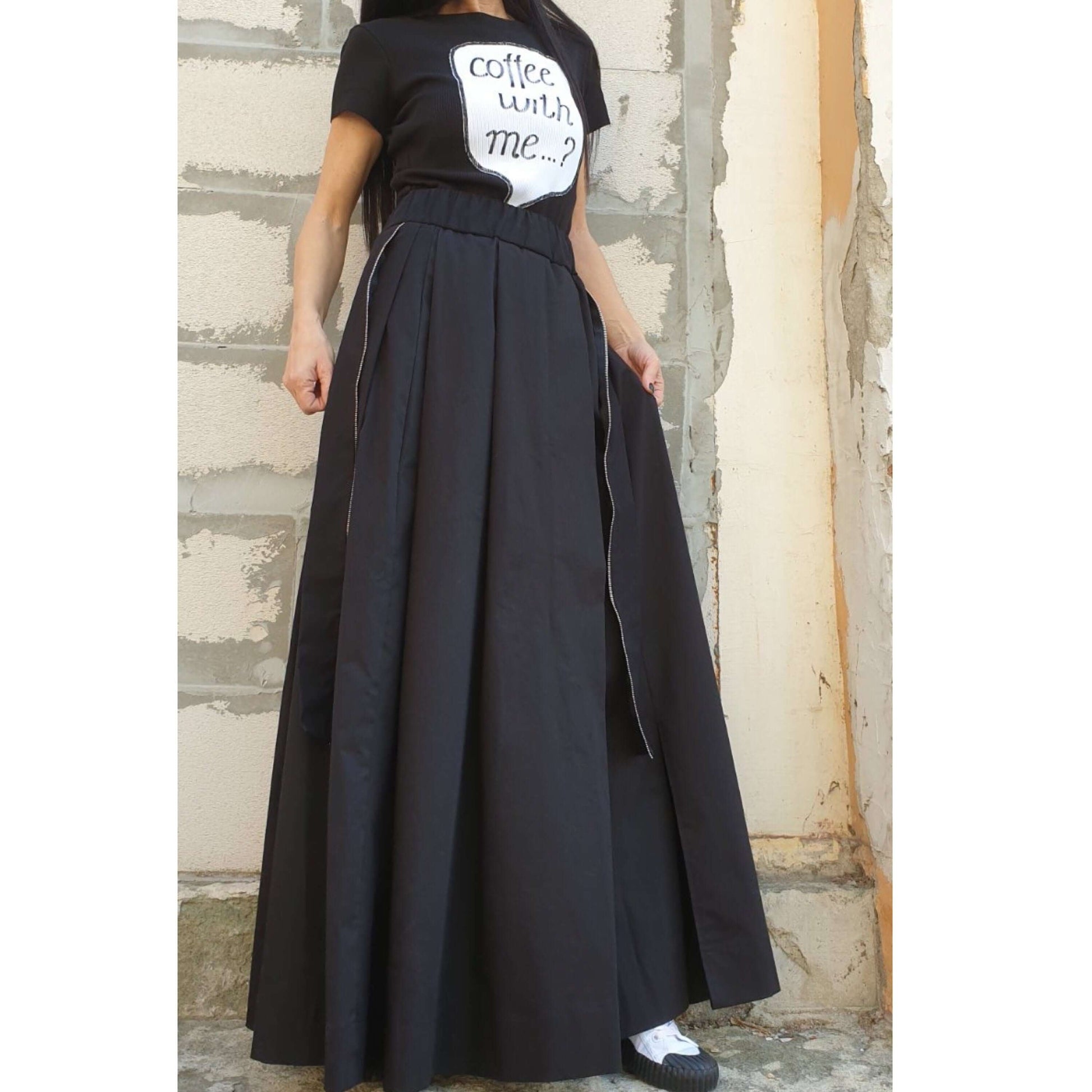 High Waist Gothic Skirt - Handmade clothing from AngelBySilvia - Top Designer Brands 