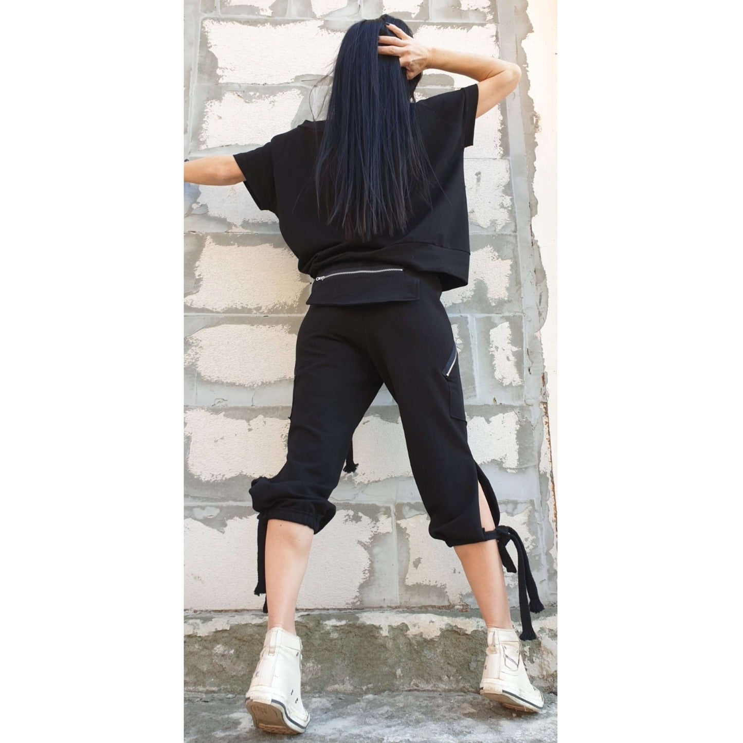 Casual Comfortable Black Set - Handmade clothing from AngelBySilvia - Top Designer Brands 