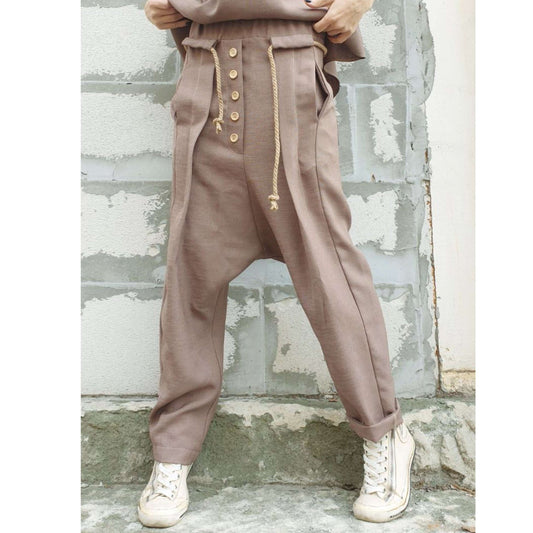 Extravagant Linen Trousers - Handmade clothing from AngelBySilvia - Top Designer Brands 