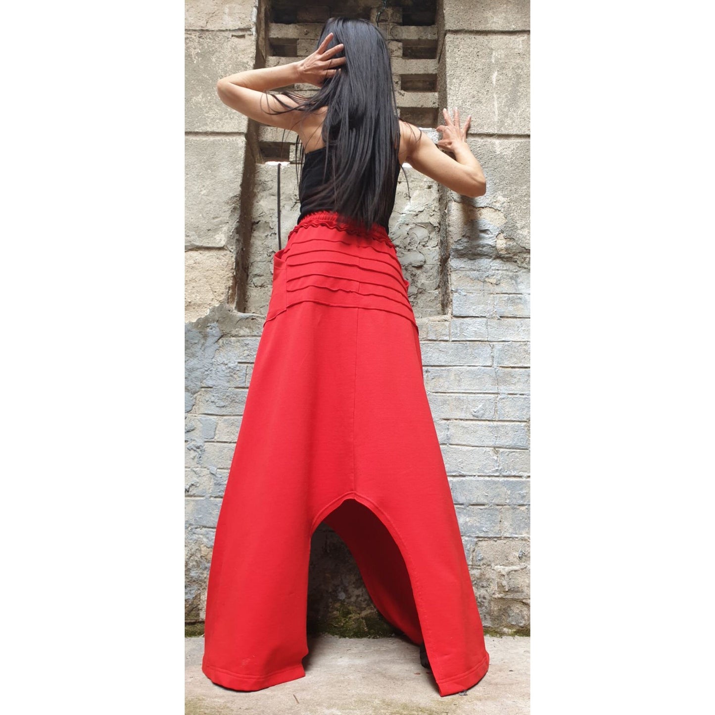 Red Long Skirt - Handmade clothing from AngelBySilvia - Top Designer Brands 