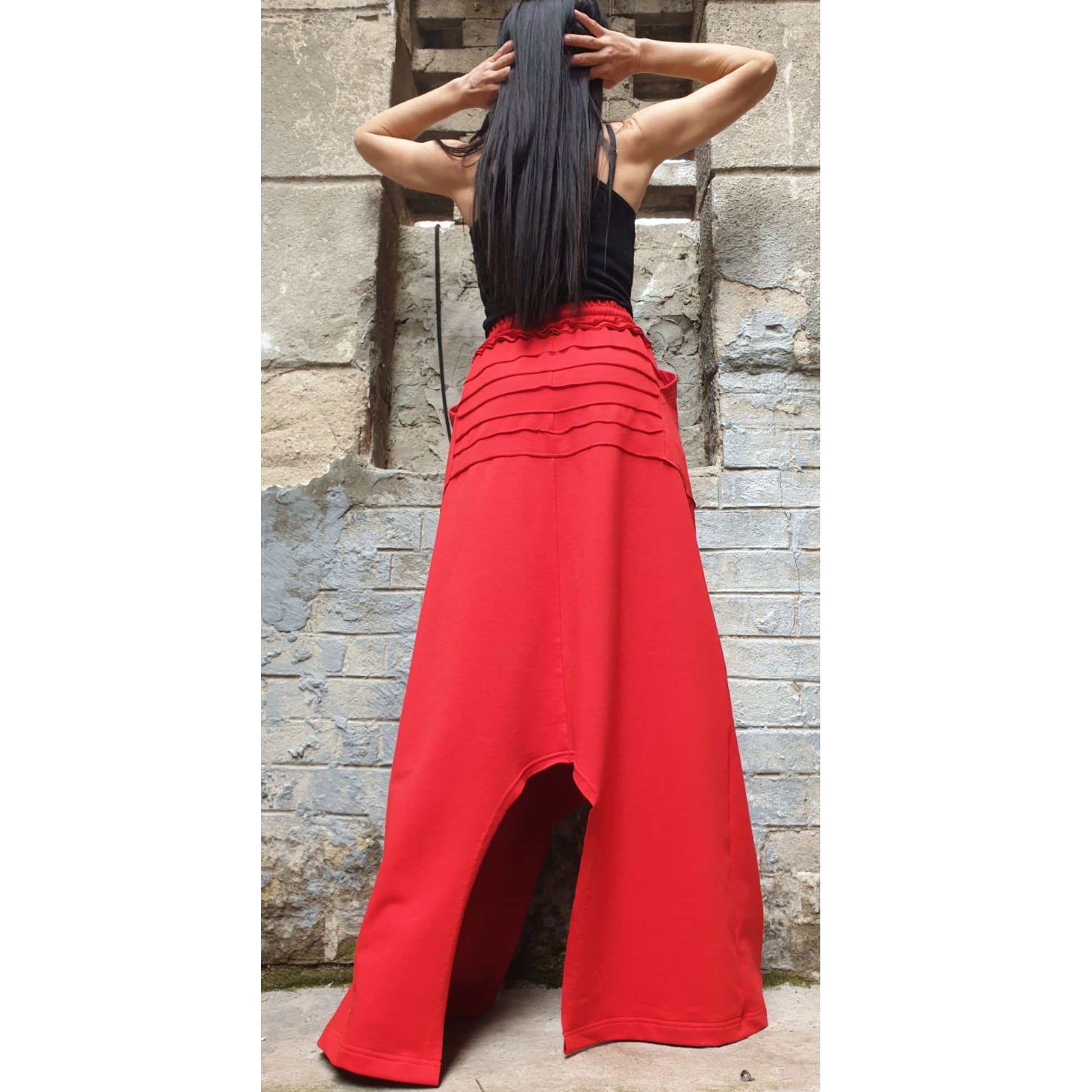 Red Long Skirt - Handmade clothing from AngelBySilvia - Top Designer Brands 