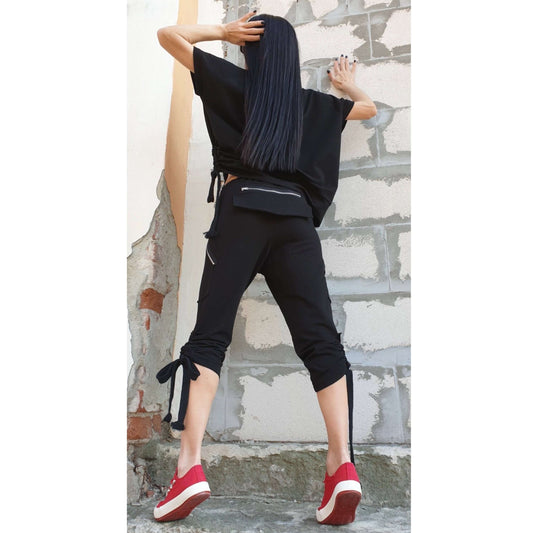 Everyday Black Pants - Handmade clothing from AngelBySilvia - Top Designer Brands 